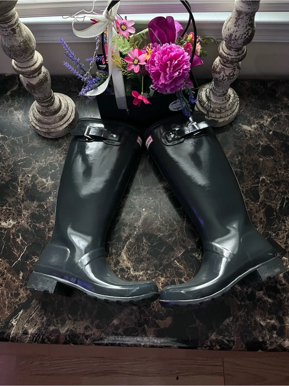 Hunter Original  Tall Waterproof Fall/Winter Rain Boots Size 38 EU/7 Women
